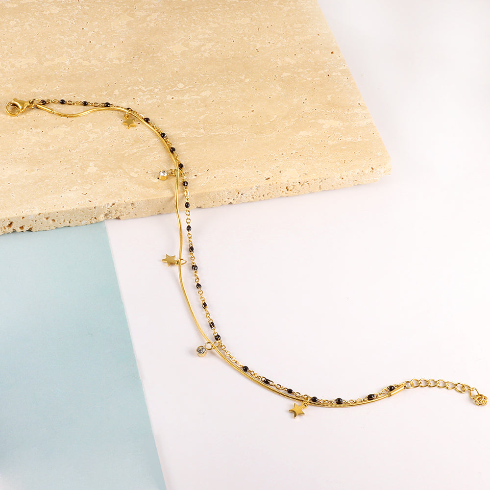 Celestial Charm Layered Anklet
