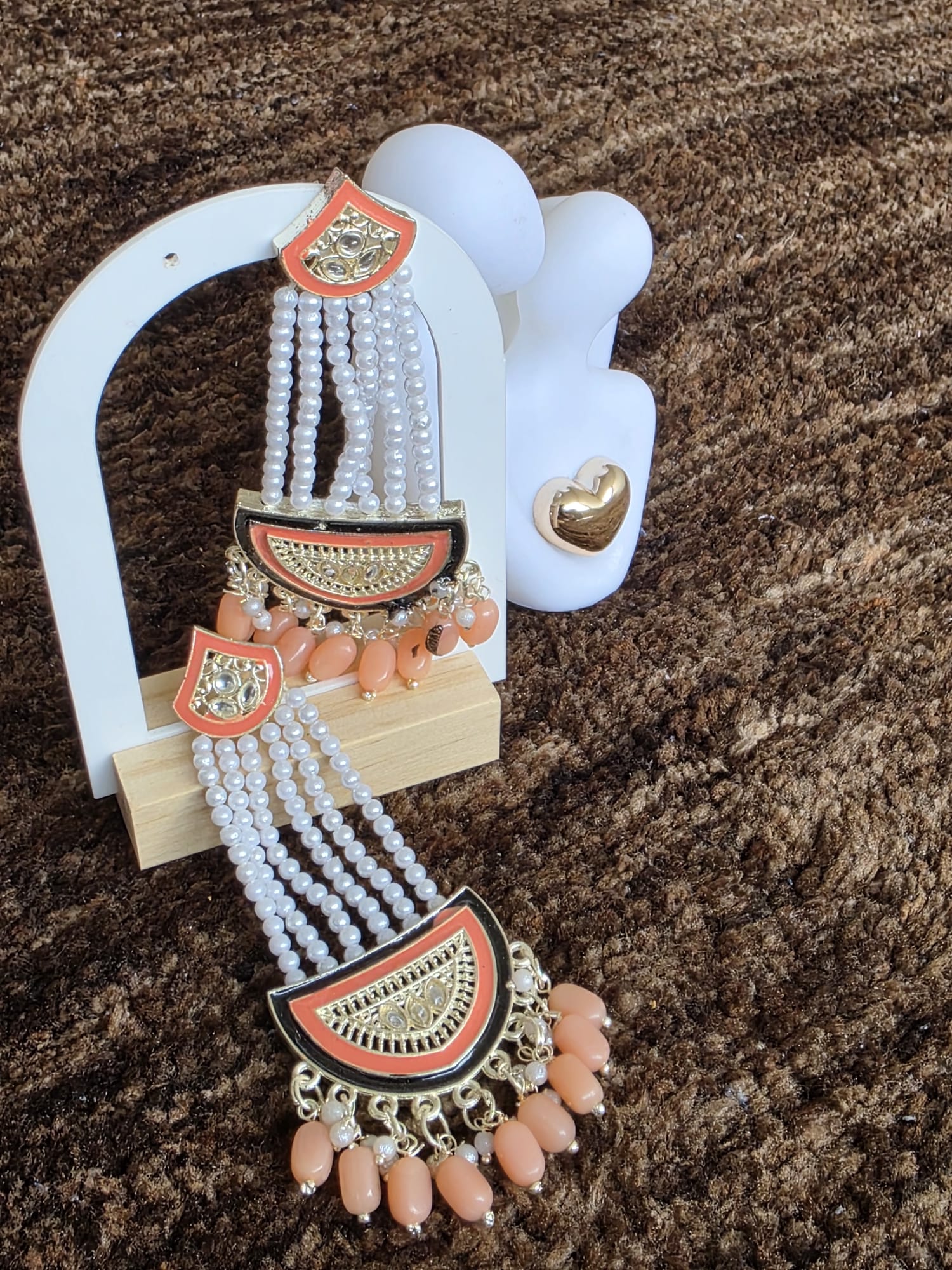 Azure Majesty: Exquisite Meenakari and Pearl Drop Long Earrings