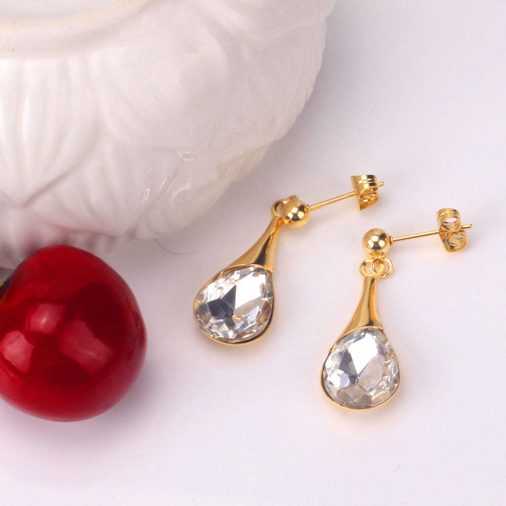 Teardrop Cubic Zirconia Jewelry Set